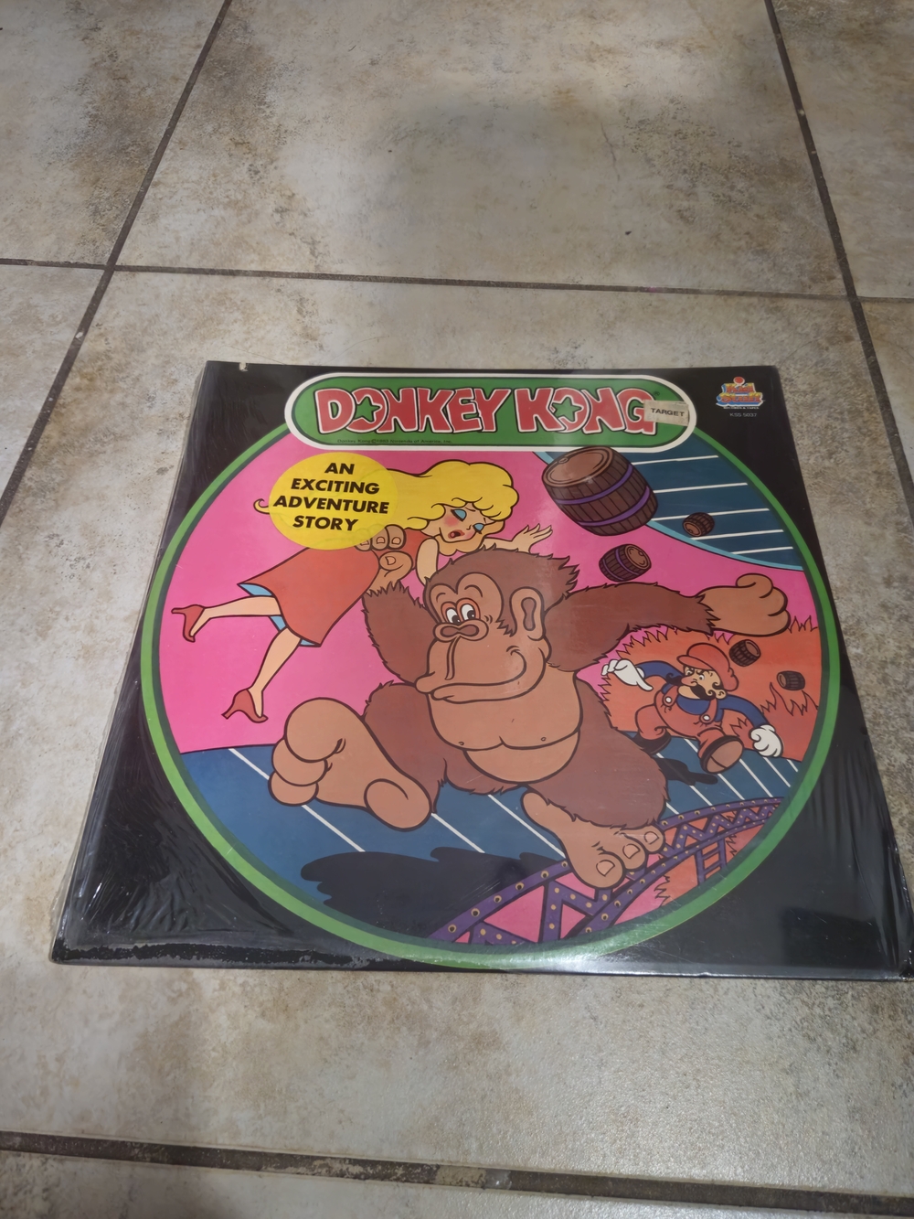 1983 Donkey Kong Goes Home Nintendo Vinyl KSS-5037  Record LP Kid Stuff NEW